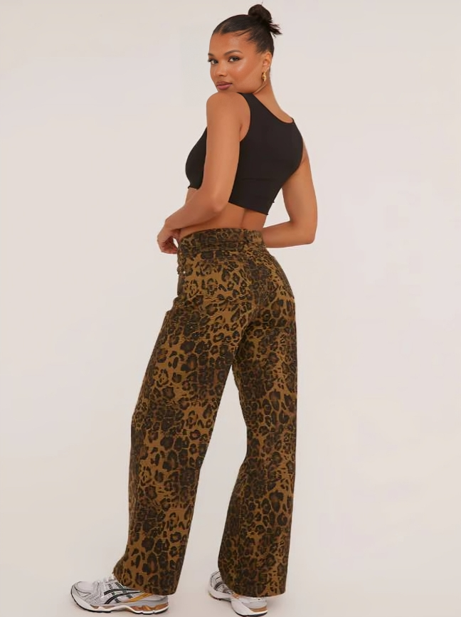 Leopard Print Jeans