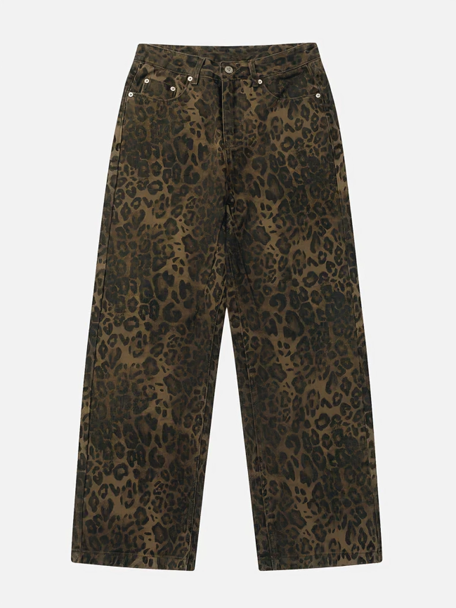Leopard Print Jeans